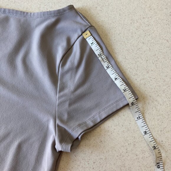 Abercrombie & Fitch Gray Taupe Bodysuit Women Size L - Picture 7 of 7